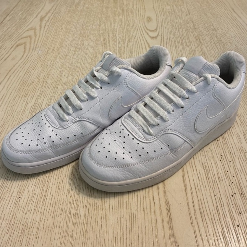 📦Nike FREE SHIPPING Triple White Low Sneakers Shoes Men 10